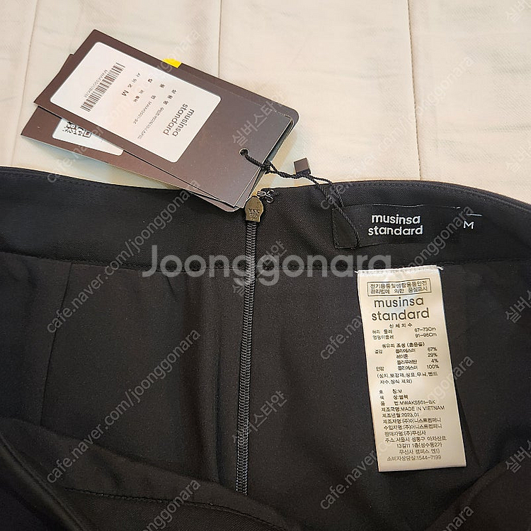 무신사 스탠다드 미니스커트 M 블랙/ M 더스티베이지--5