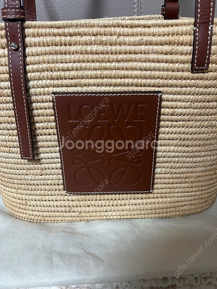 (정품) LOEWE 로에베 라피아 스퀘어 라탄백--1