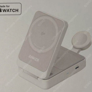미개봉 앤커 맥고 qi2 3in1 화이트 3 in 1 maggo anker 에어팟 애플워치 충전기 mfi 벨킨