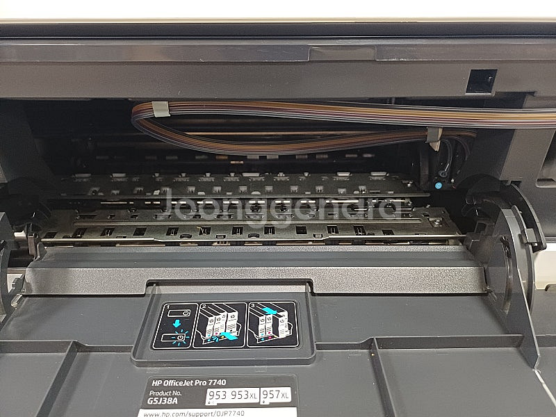 HP7740 잉크젯 A3복합기 무한잉크 무칩(아주 깨끗...--2