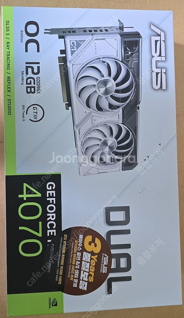 ASUS DUAL RTX 4070 OC 12GB 화이트...--0