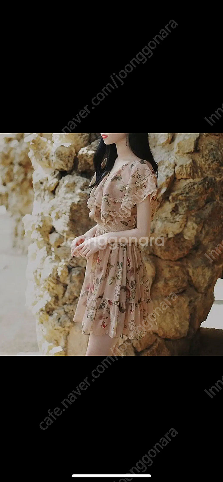 밀크코코아 1398 프릴 레이스 미니 플로럴 여름 쉬폰...--1