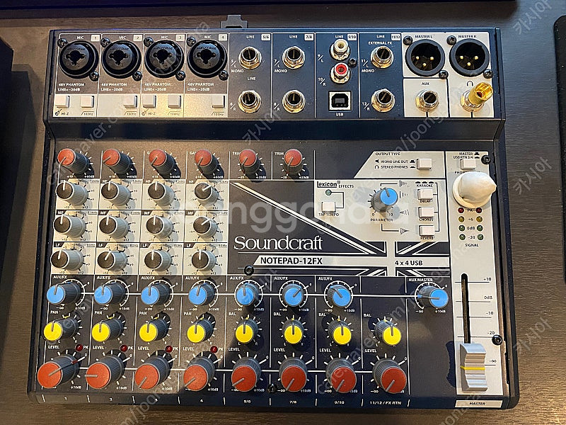 사운드크래프트 노트패드 12FX 아날로그 믹서 겸 오디오 인터페이스--0