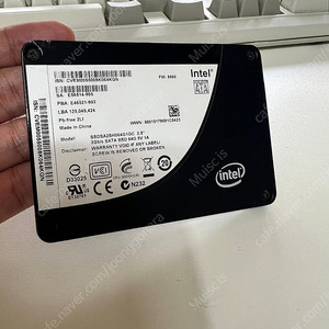 최상위 낸드 SLC 인텔SSD 64G