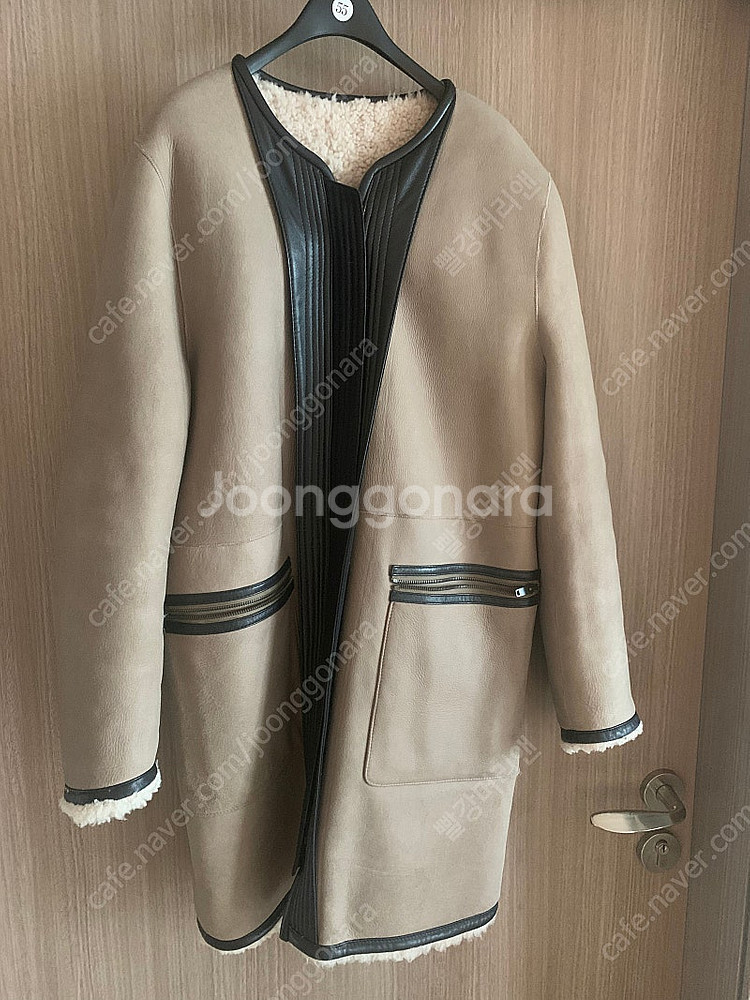 마인 양면 퍼 무스탕 코트 자켓_한섬, 타임, 더캐시미...--5
