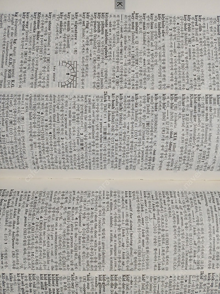 골동품 중고책 금성판 뉴에이스 영한사전 이미지