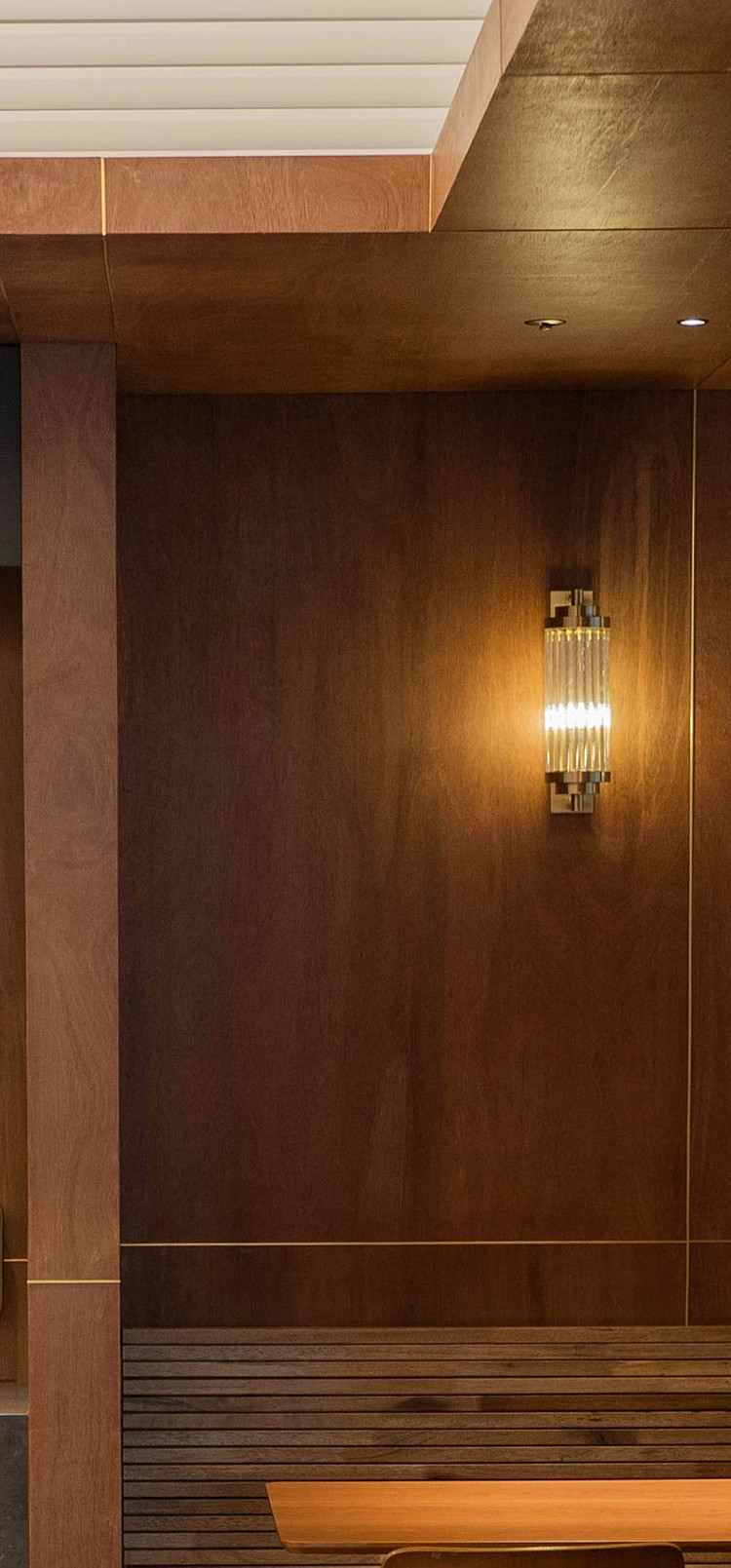 아르데코 양식 주문제작 황동 크리스탈 벽부등 27cm 2개--0