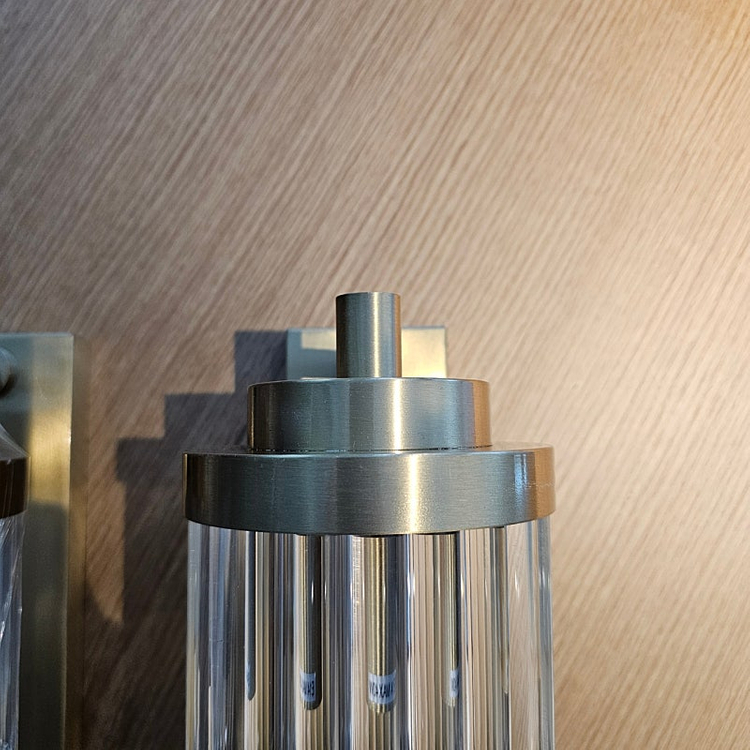 아르데코 양식 주문제작 황동 크리스탈 벽부등 27cm 2개--5