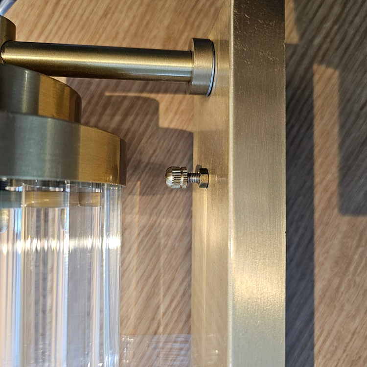 아르데코 양식 주문제작 황동 크리스탈 벽부등 27cm 2개--6