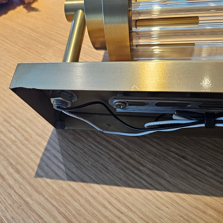 아르데코 양식 주문제작 황동 크리스탈 벽부등 27cm 2개--7