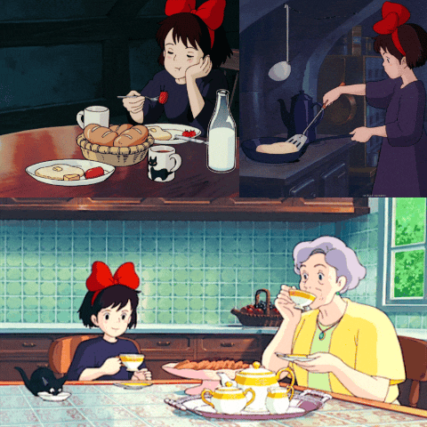 +.* 지브리 몽글한 추억 : 마녀 배달부 키키 아트북--4