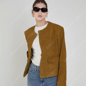 새상품) 씨에씨 ceeci 스웨이드 자켓