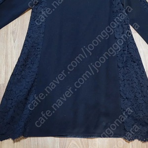 검정부분 레이스 손정완원피스66