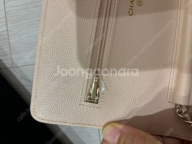 샤넬 woc 캐비어 샴골 핑크베이지--6