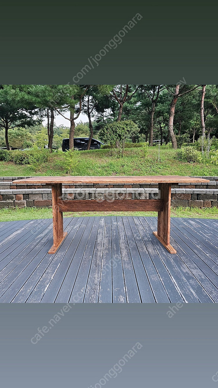 100년이상된 올드오크 고재테이블--1