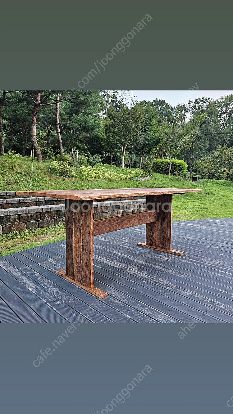 100년이상된 올드오크 고재테이블--3
