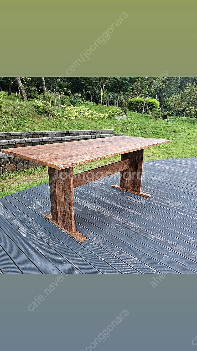 100년이상된 올드오크 고재테이블--6