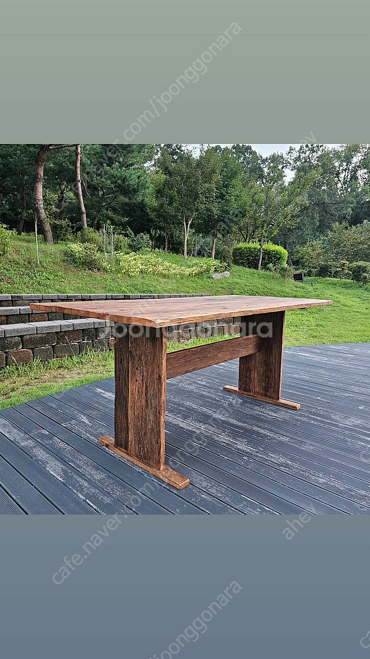 100년이상된 올드오크 고재테이블--8