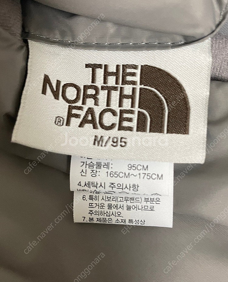 노스페이스 리버서블 경량패딩 화이트라벨 M 그레이--4