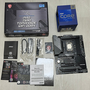 인텔 12900K Z690 토마호크 ddr4 wifi 판매 박스풀
