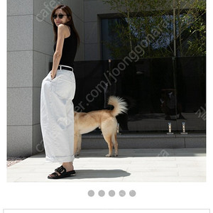 HAE146 Wide white 데님 팬츠 (2025)