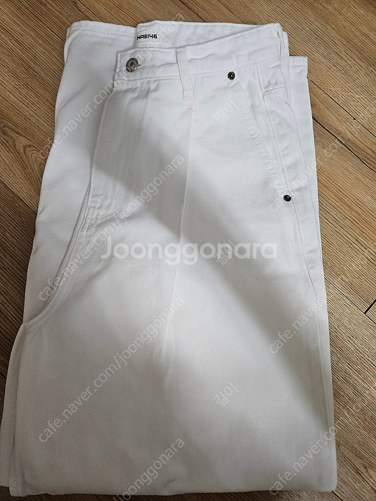 HAE146 Wide white 데님 팬츠 (2025)--1