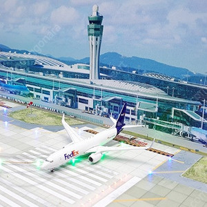 1:400 스케일 공항디오라마 "인천공항 34L 활주로" (조명용)