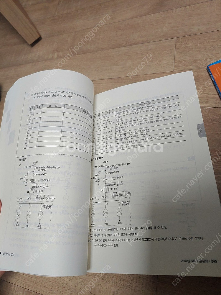 전기기사 실기 기출문제집 과 마인드맵 요약집 팔아요~!--3
