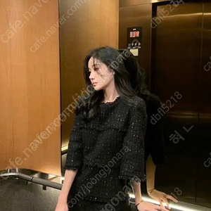오브제스트 자체제작 트위드 원피스