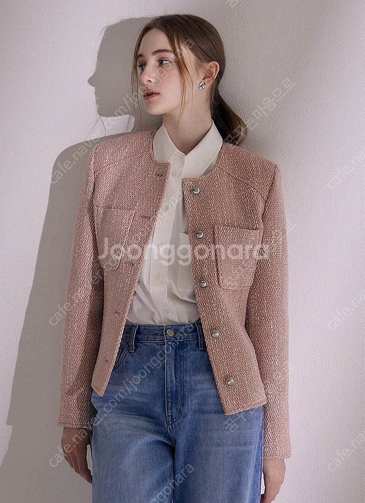 앨리스펑크 착용 아바몰리 트위드 자켓--2