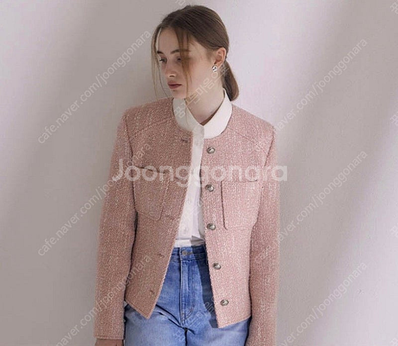 앨리스펑크 착용 아바몰리 트위드 자켓--7