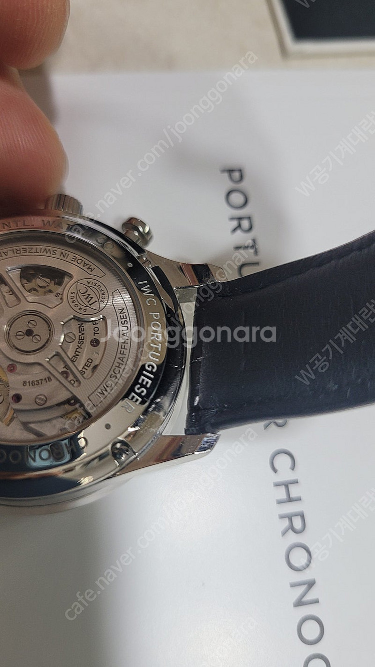 IWC 포르투기저 크로노그래프 골드핸즈 팝니다.--6