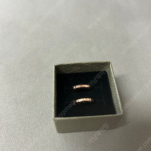 14k 핑크골드 원터치 귀걸이