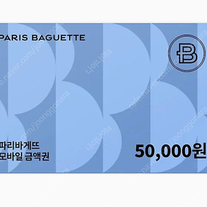 파리바게트 금액권 (종류 다양합니다)