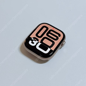 애플워치10 46mm 로즈골드 알루미늄 셀룰러 배터리 100% S급 + 스트랩, 충전기 43만