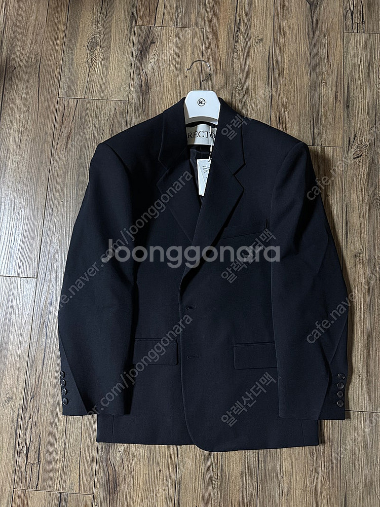 렉토 25fw 스트럭처드 울 블렌드 싱글 자켓 블랙 S...--1
