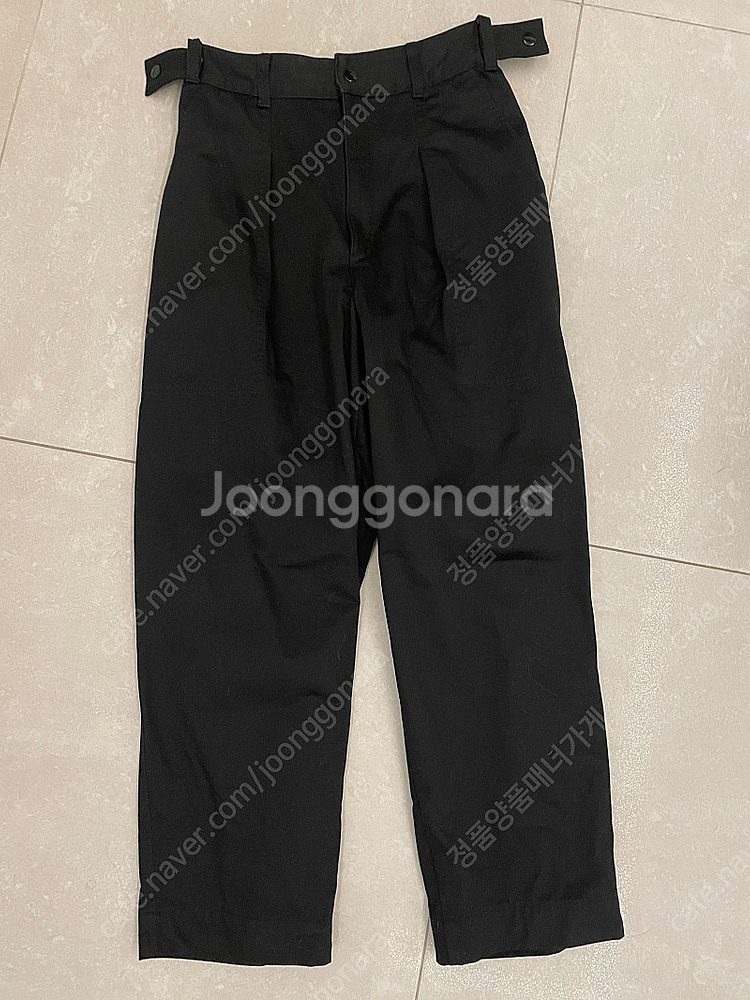 유니클로 U 유메르 베이커팬츠 블랙 61 중고--1