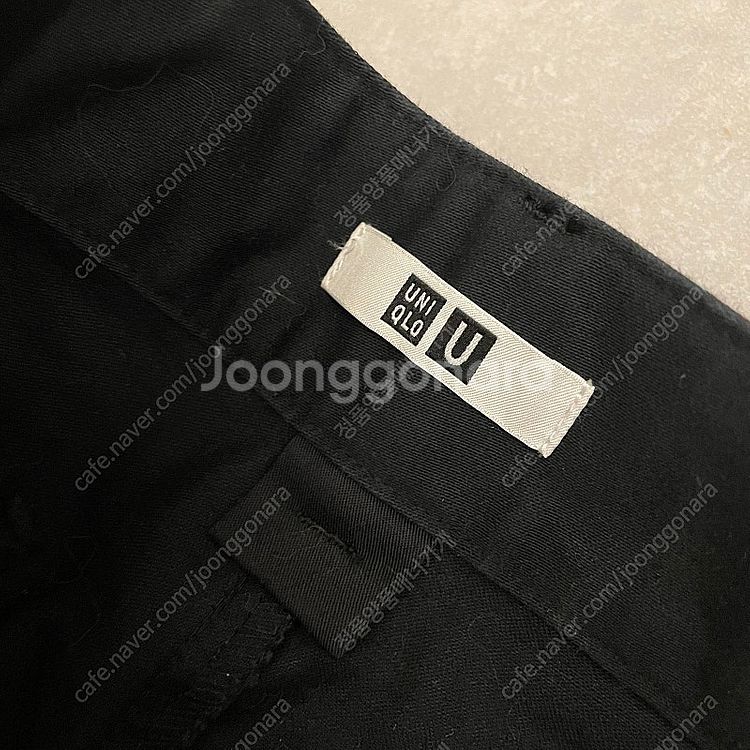 유니클로 U 유메르 베이커팬츠 블랙 61 중고--2
