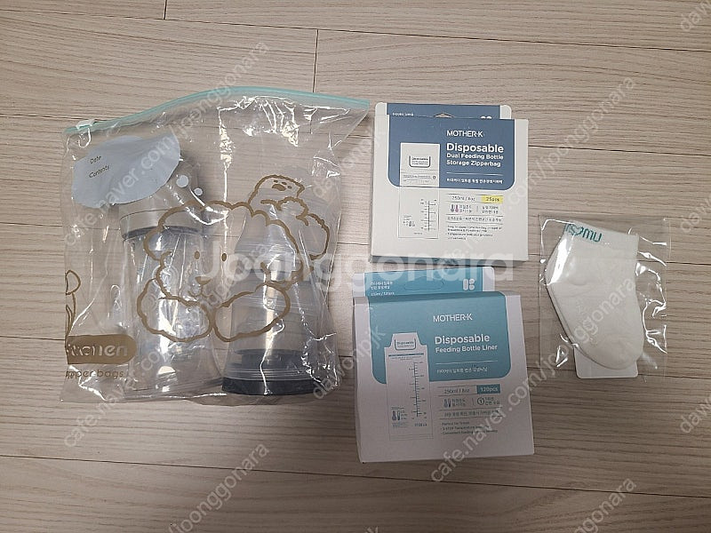 마더케이 일회용젖병 풀팩키지 베이지, 젖병비닐팩--0