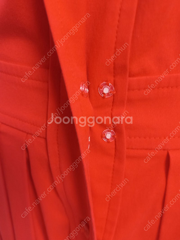 마이클코어스 컬렉션 레드 셔츠 드레스 (새상품)--9