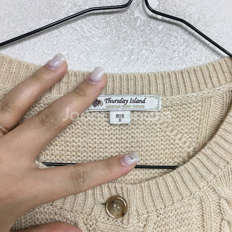21 써스데이아일랜드 자수 케이블 가디건 S / 랑방 마인 오브제 타임 럭키슈에뜨 산드로 마쥬 오르 시에 시스템--2