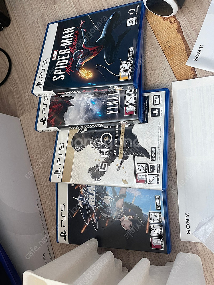 PS5 디스크 1218A+게임4개+추가커버+플스포탈 팜--3