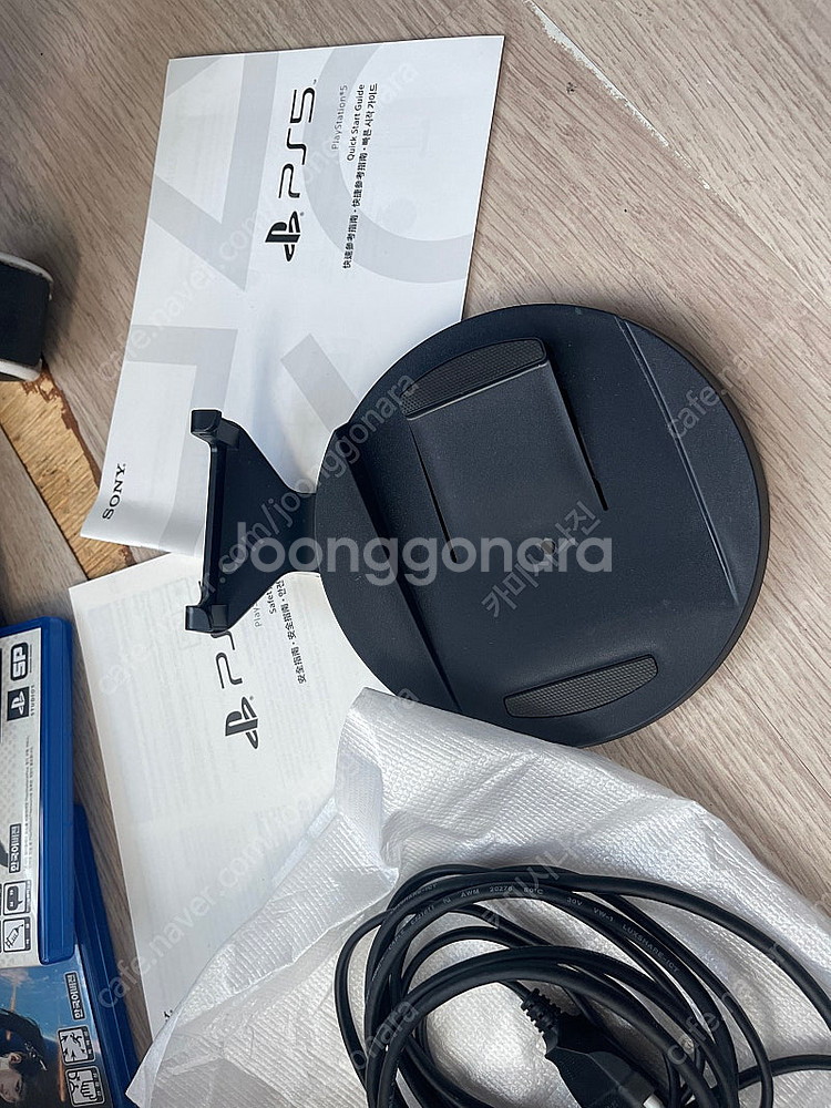 PS5 디스크 1218A+게임4개+추가커버+플스포탈 팜--4