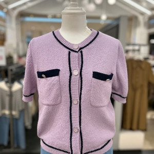 23 온앤온 배색라인 반팔 가디건 55 / 랑방 마인 오브제 타임 럭키슈에뜨 산드로 마쥬 오르 시에 시스템