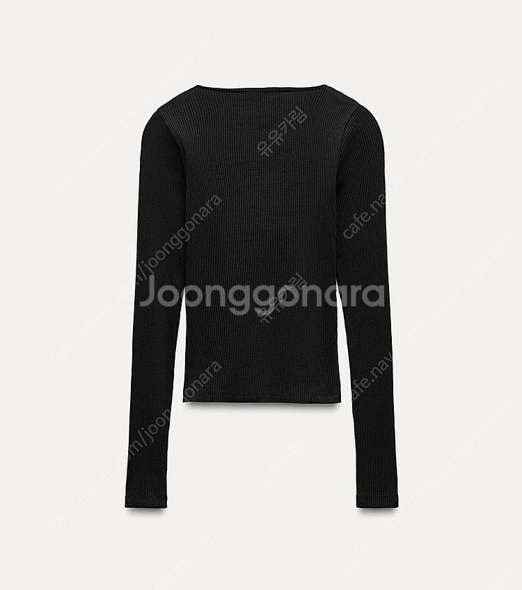 ZARA 자라 레이스 콤비 탑 블랙, 자라 레이스 티셔...--4