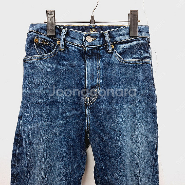 폴로 랄프로렌 22 샤로나 크롭 플레어진 여성 부츠컷 ...--8