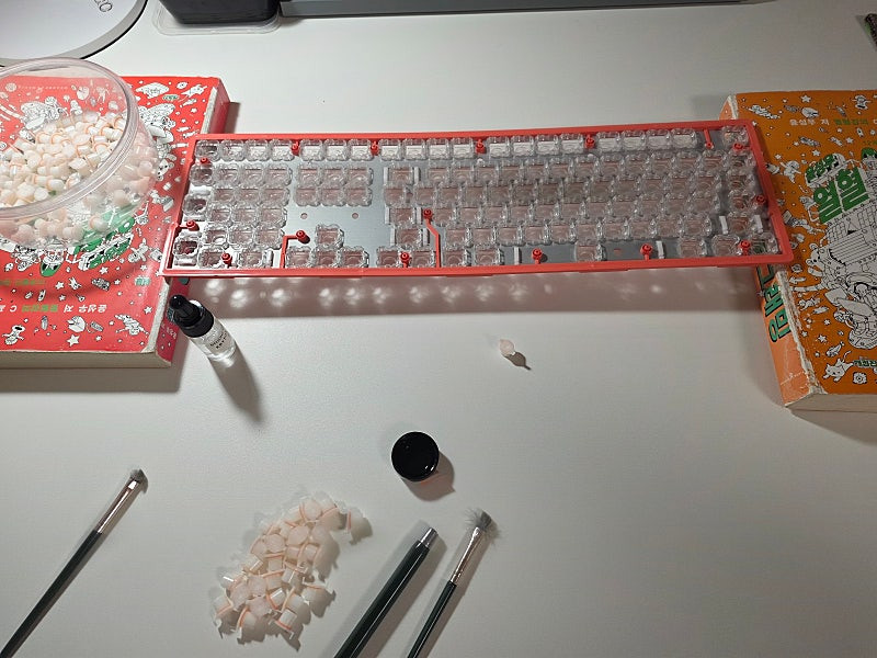 콕스 엠프리스 무접점 풀윤활 키보드 저렴하게 드려요--2