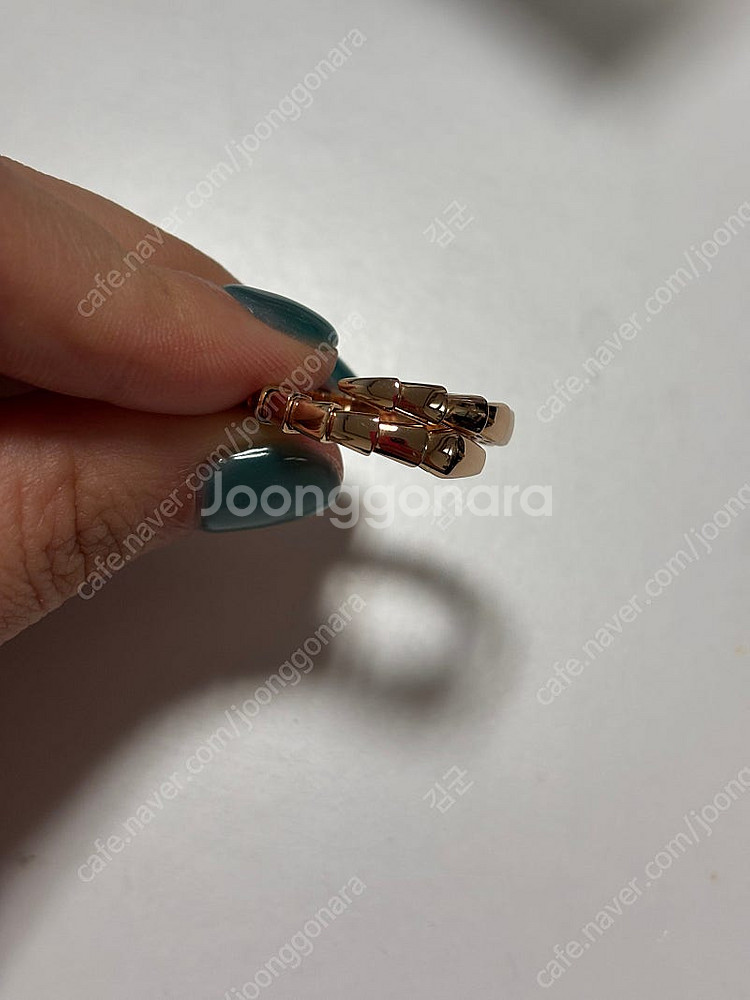 [신품급풀세트] 불가리 세르펜티 바이퍼링 로즈골드 XL--3