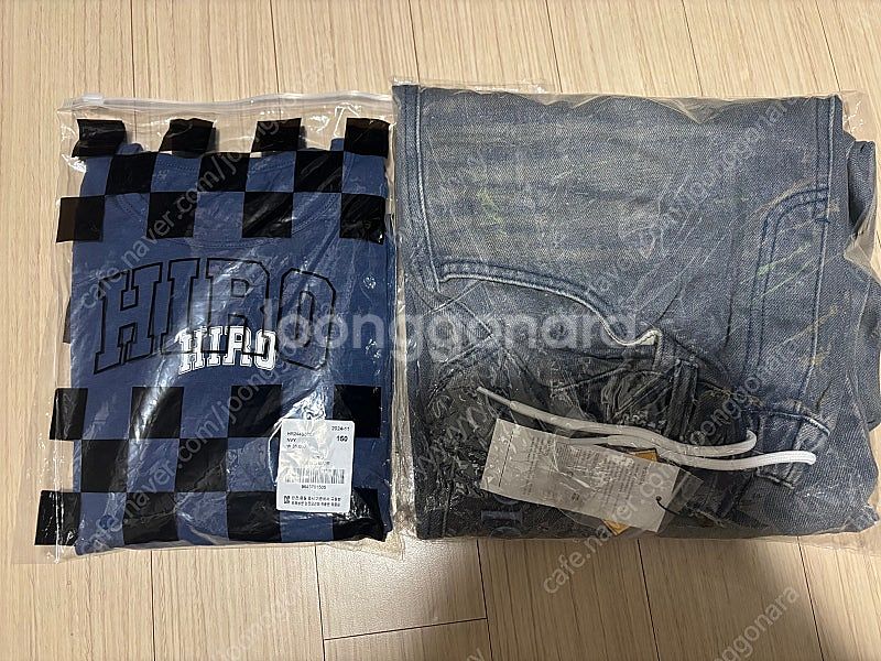 glgk 자수 데님 140 그레이 + 히로 홈세트 네이...--0