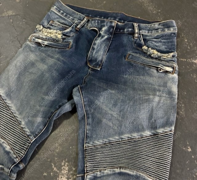 발망 바이커진 청바지 데님 팬츠 32 / L 이미지